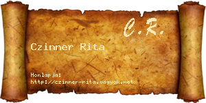 Czinner Rita névjegykártya